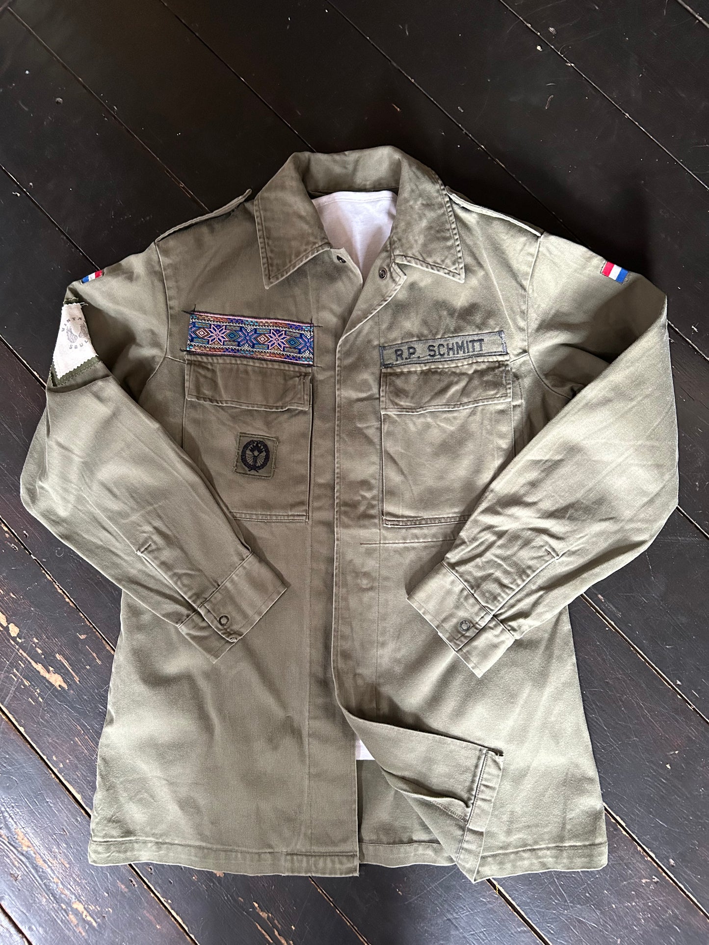 REWORKED PURPLE STAR MILITARY ARMY JACKET M/L