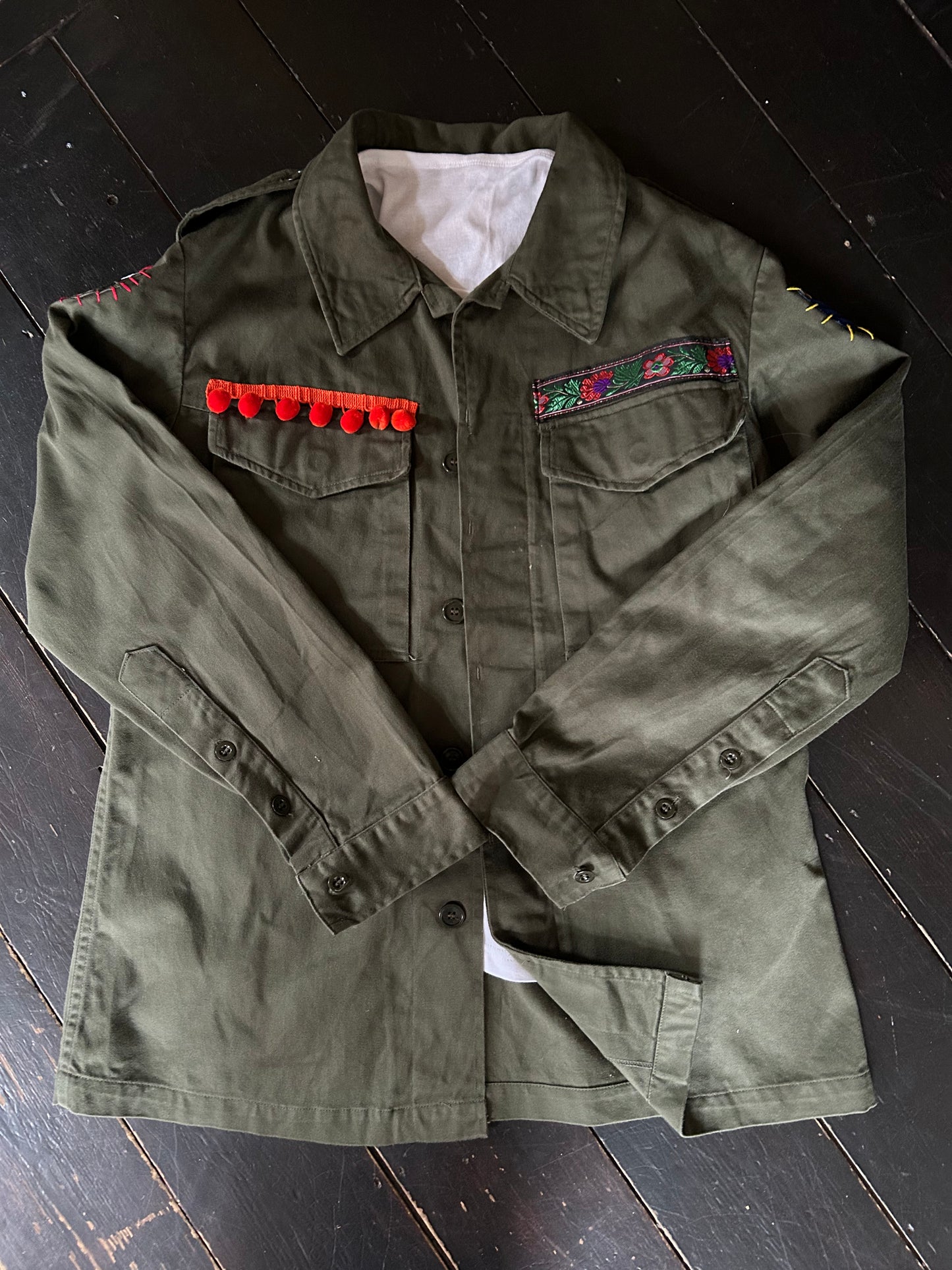 REWORKED BIG STAR MILITARY ARMY JACKET M/L