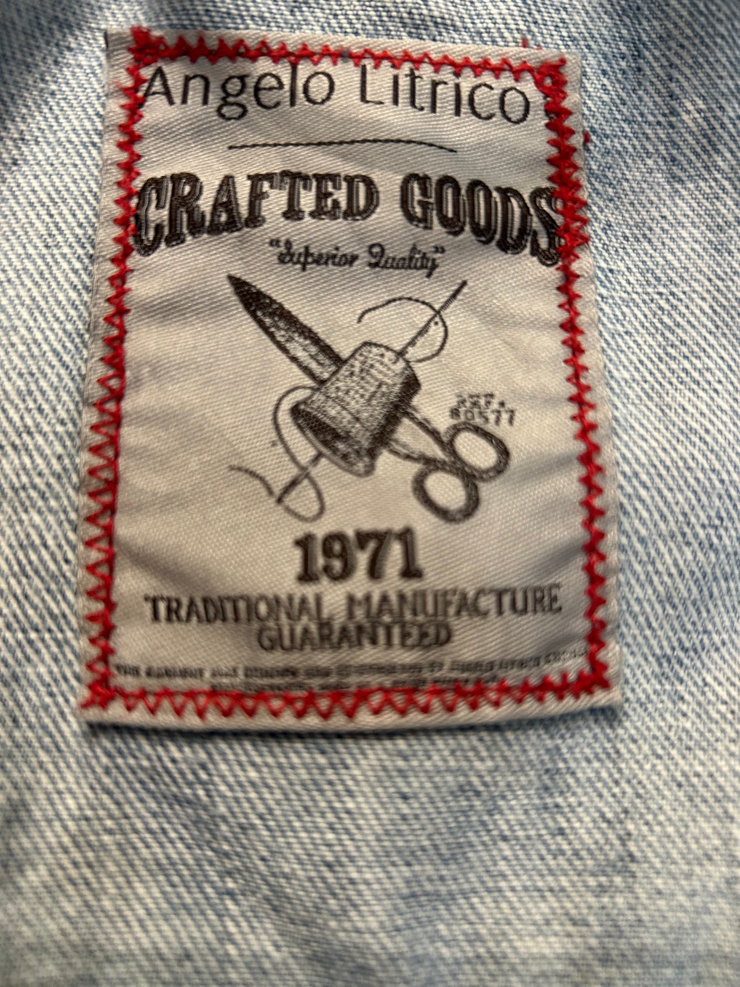 Men’s Cut-off Denim Jacket XXL