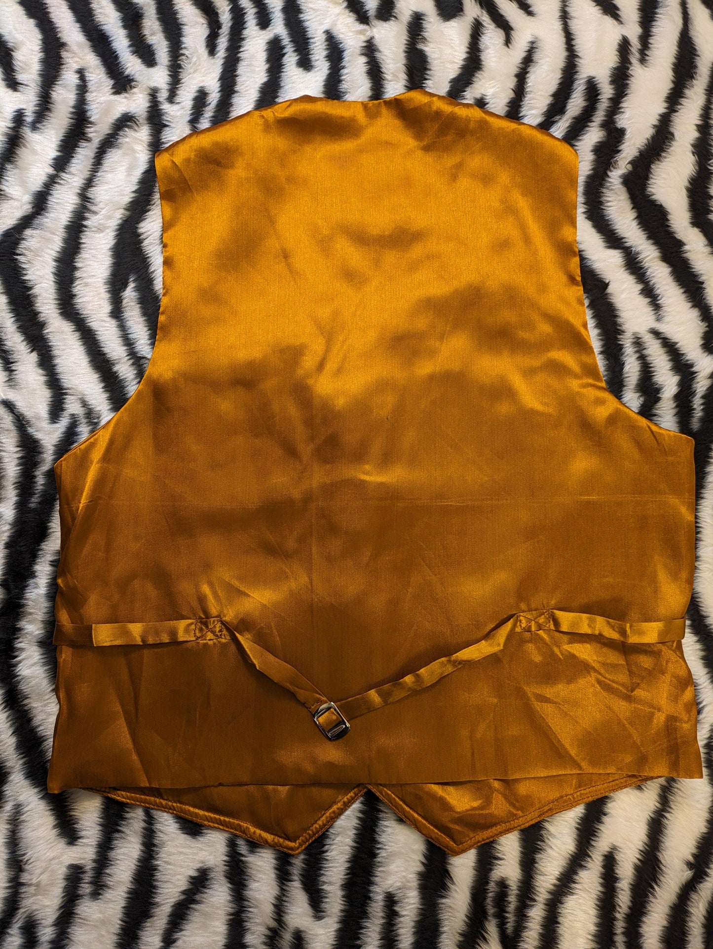 VINTAGE COPPER SUEDE LEATHER WAISTCOAT XL/2XL