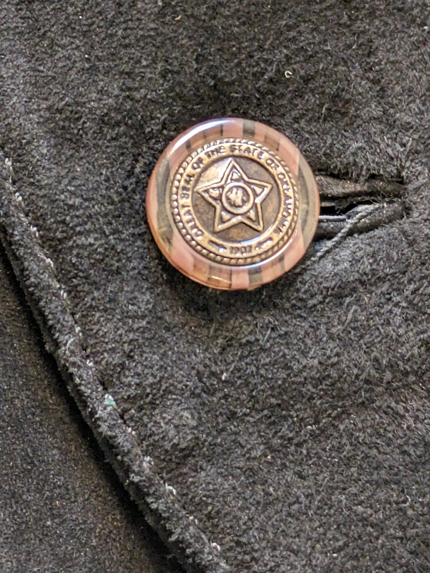 VINTAGE BLACK SUEDE LEATHER WAISTCOAT XL/2XL