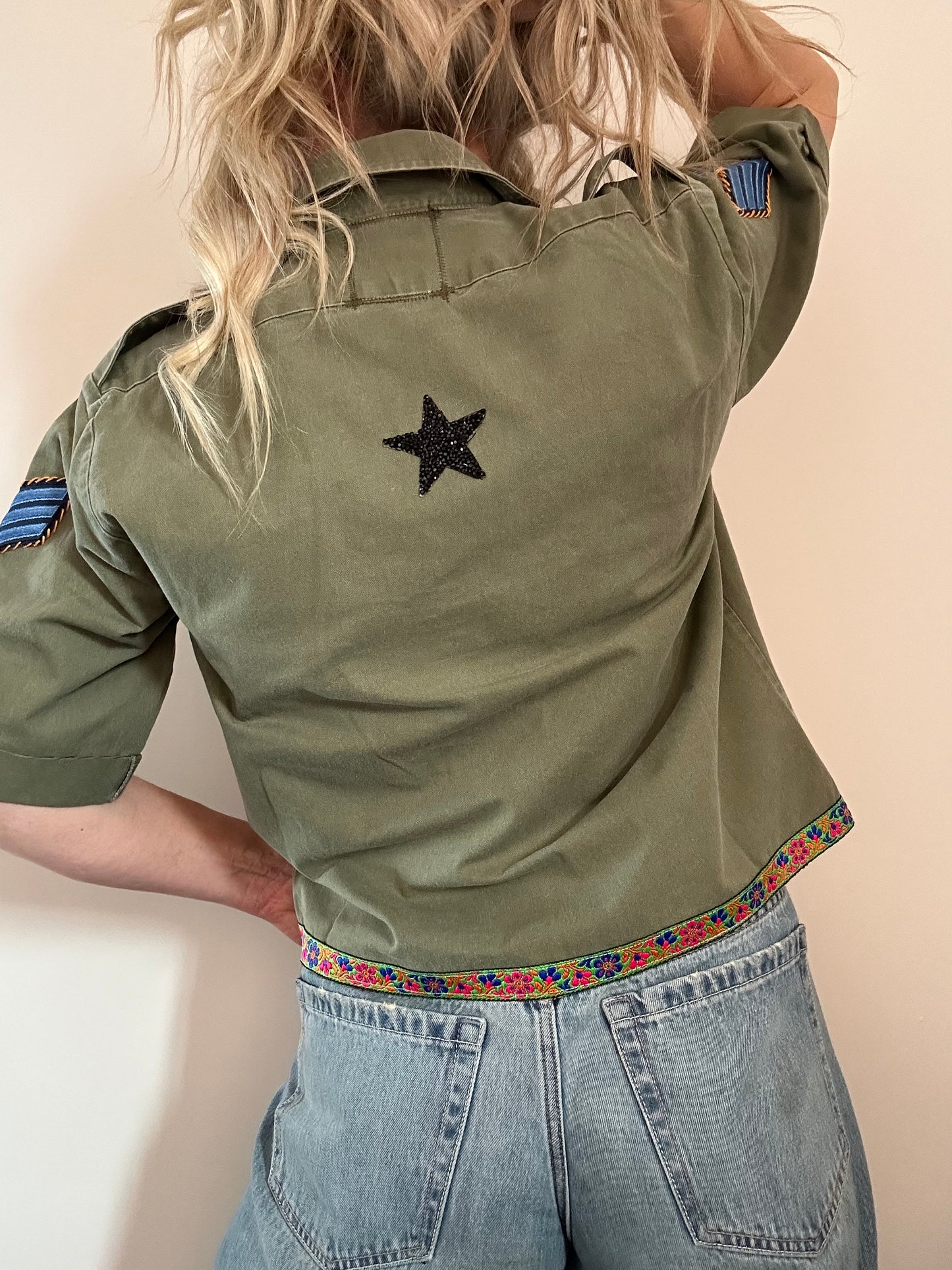 Denim Star Army Shirt M