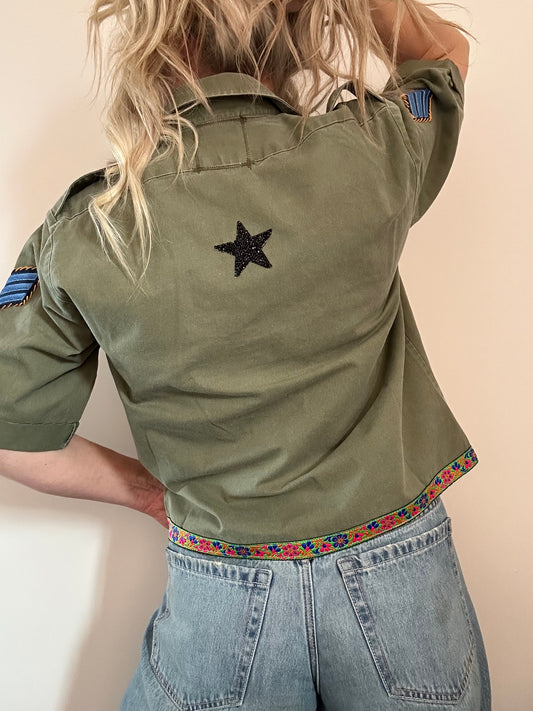 Denim Star Army Shirt M