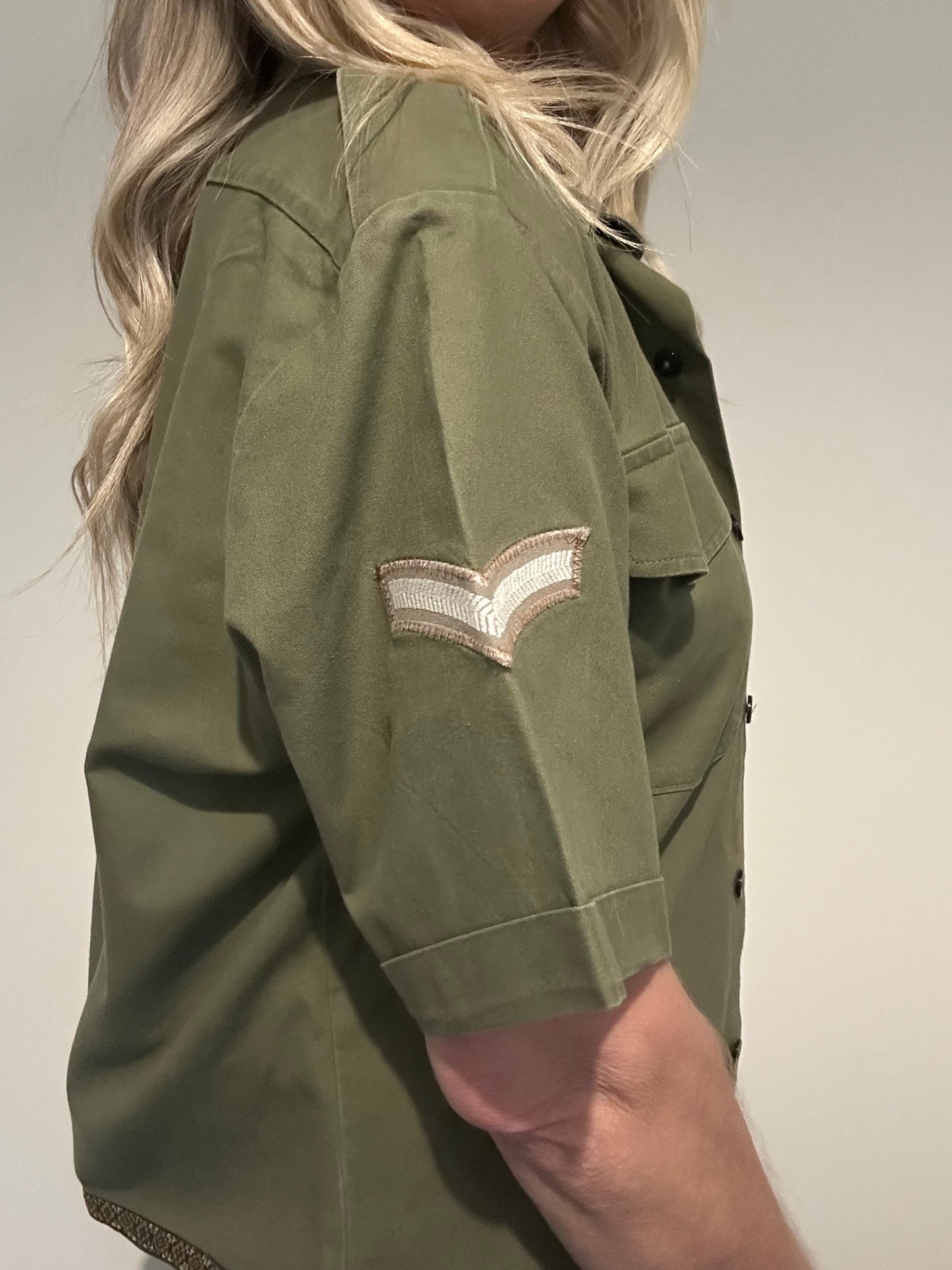 Metallic Bronze Star Army Shirt M