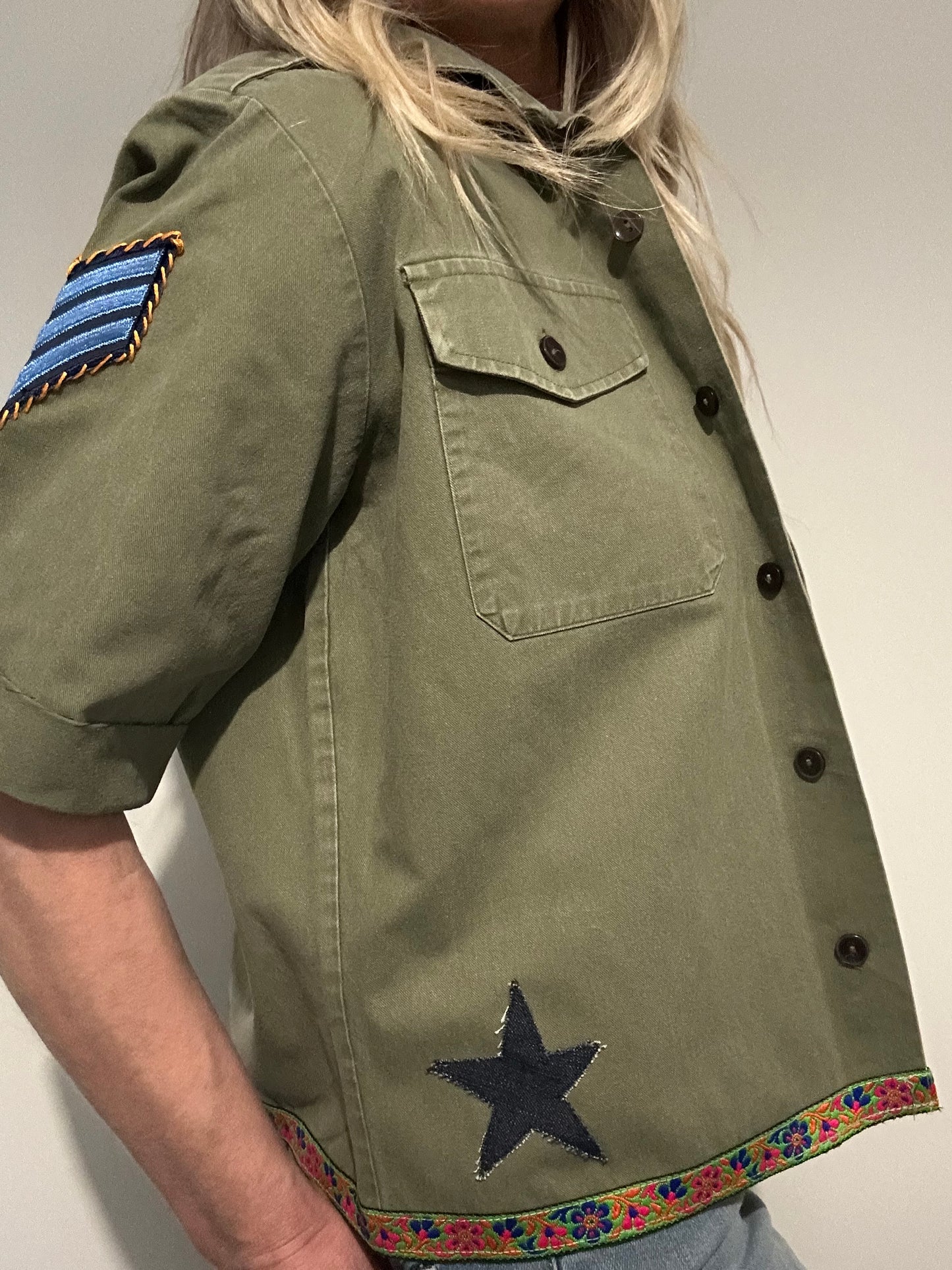 Denim Star Army Shirt M