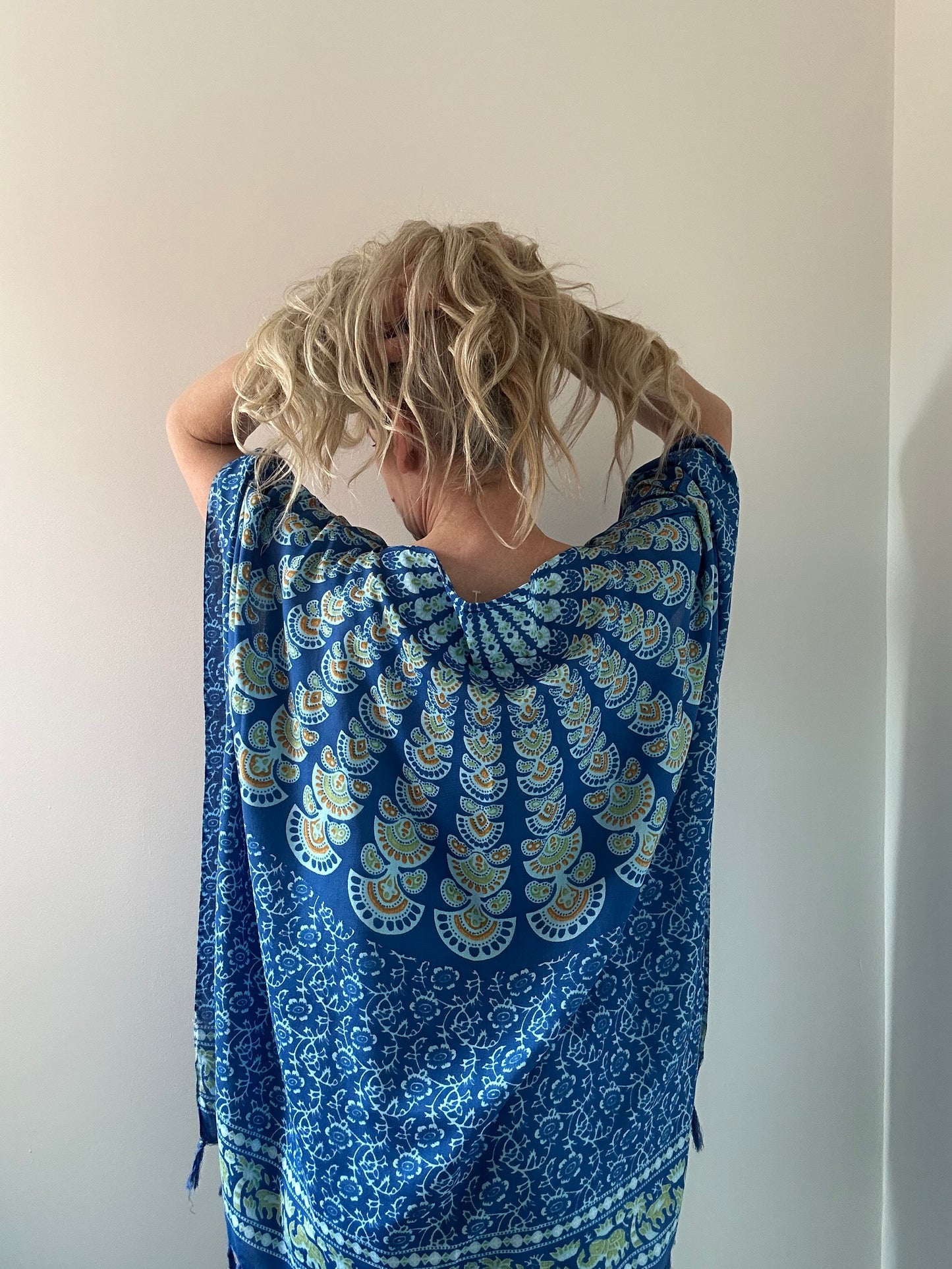BALI BATWING KAFTAN - SEABREEZE BLUE