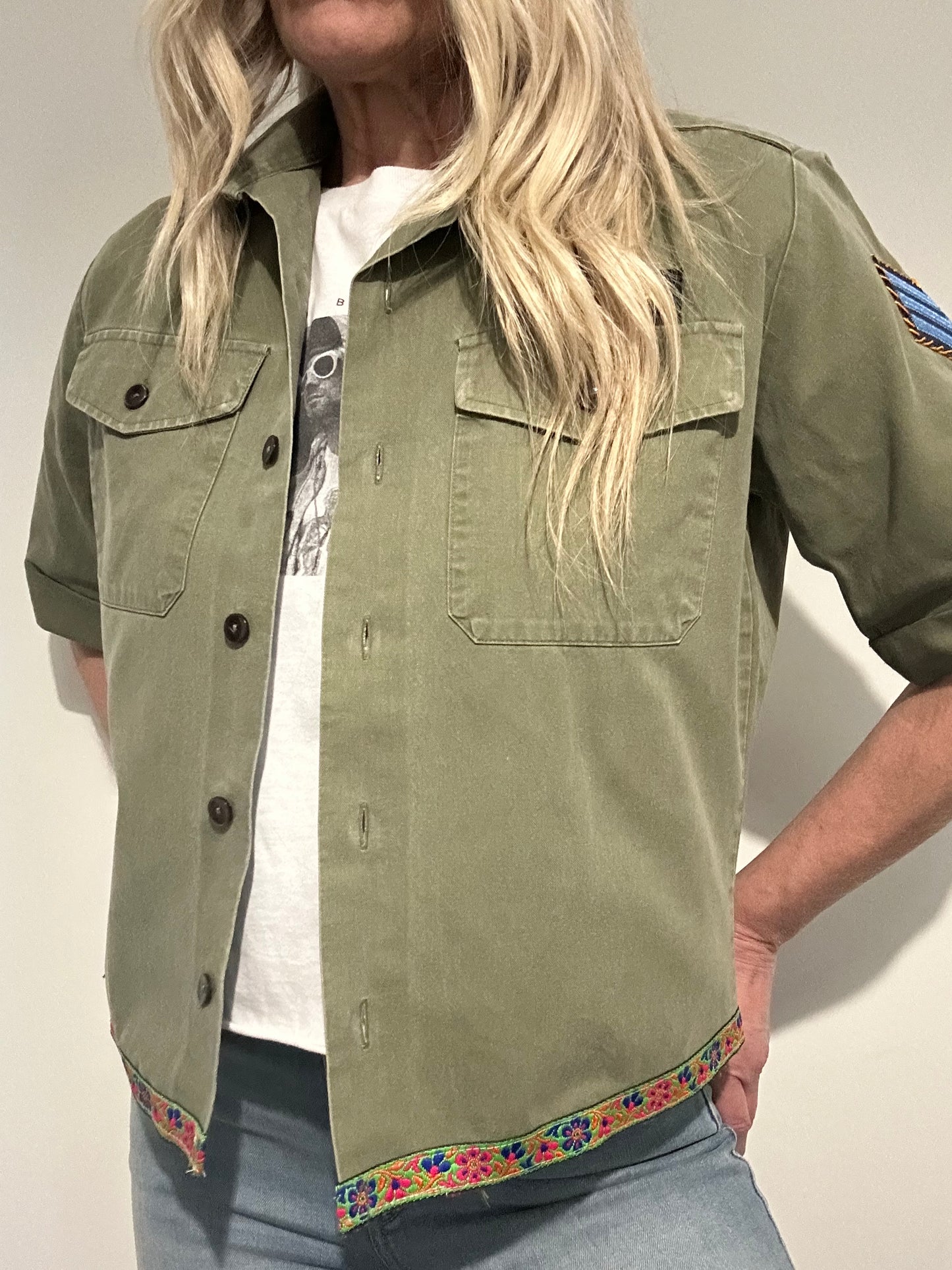 Denim Star Army Shirt M