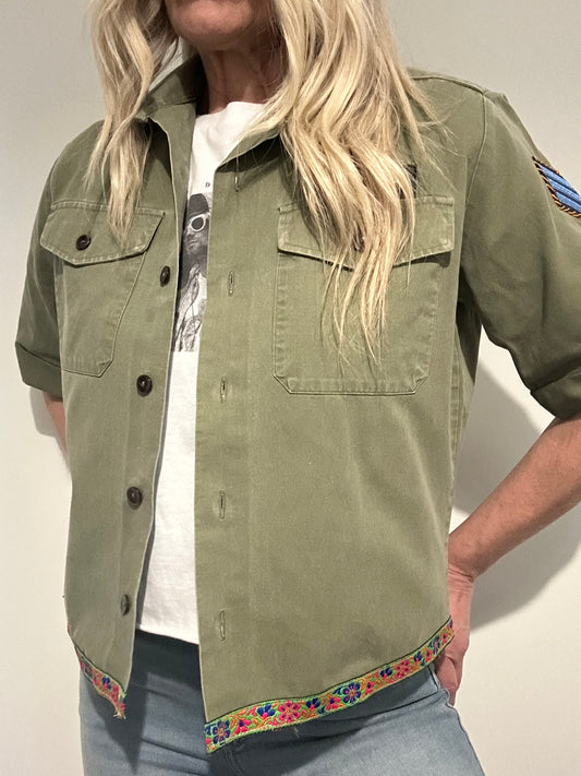 Denim Star Army Shirt M
