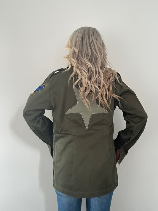 REWORKED BIG STAR MILITARY ARMY JACKET M/L
