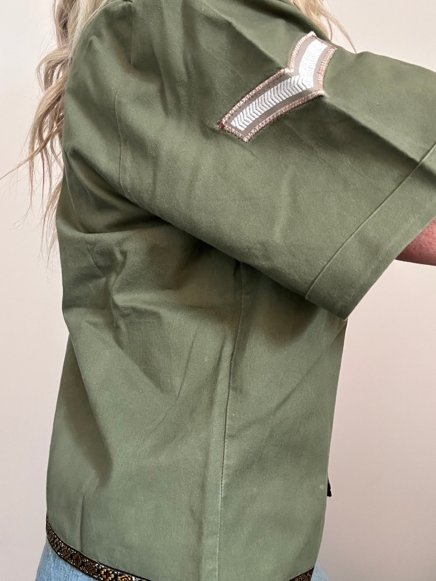 Metallic Bronze Star Army Shirt M