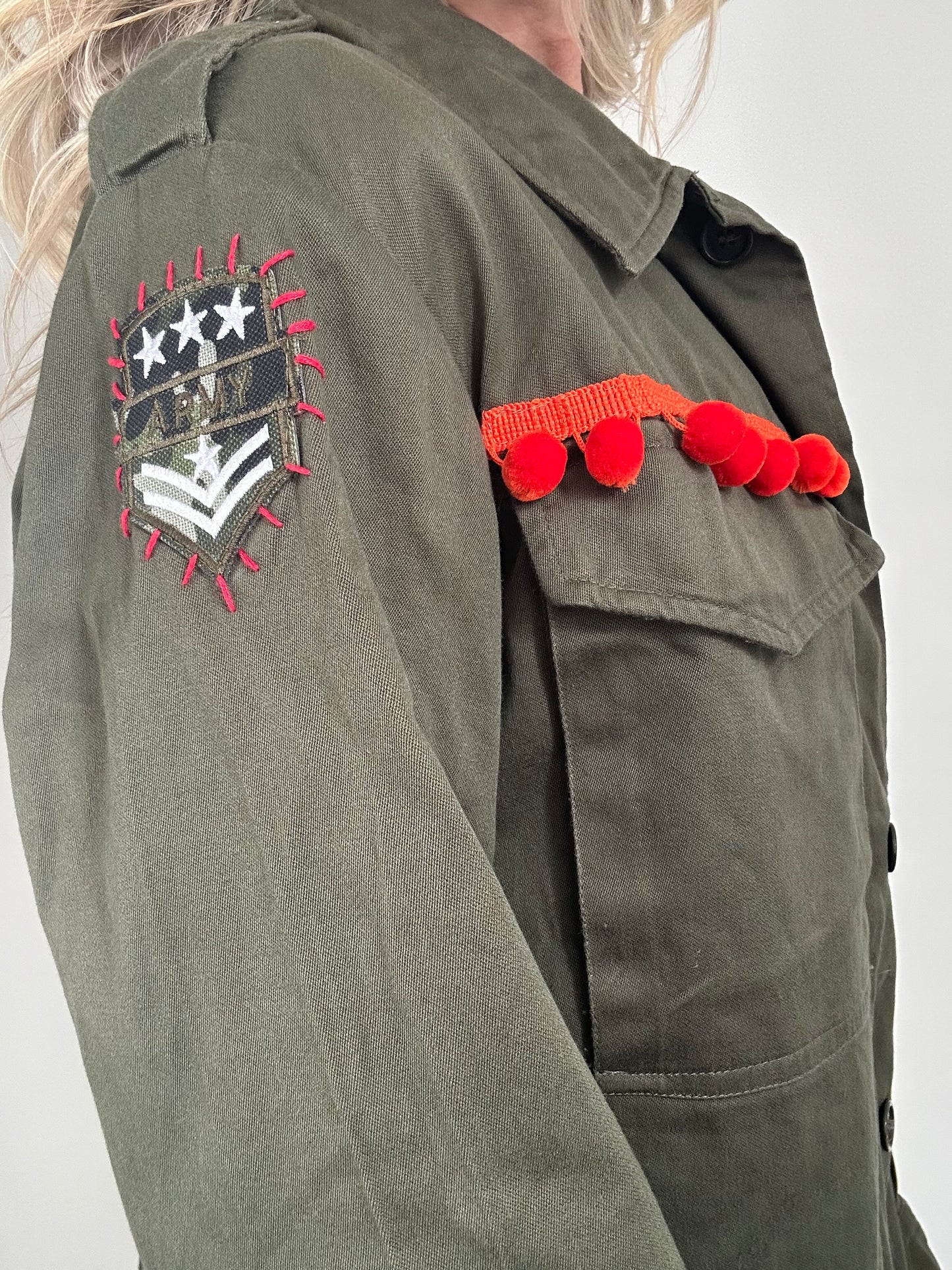 REWORKED BIG STAR MILITARY ARMY JACKET M/L