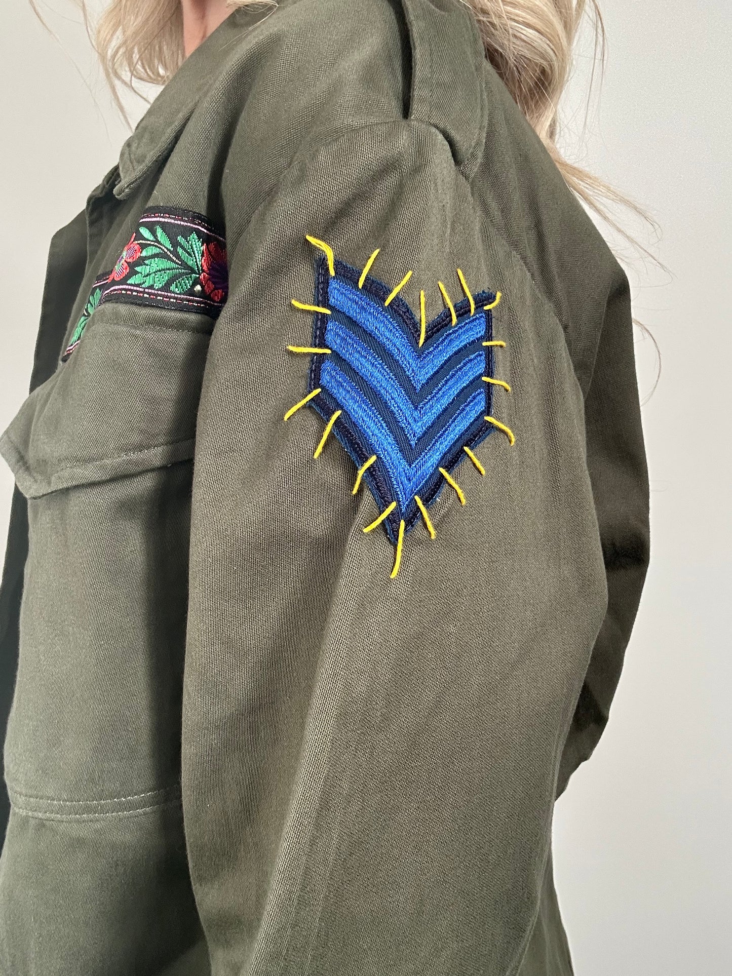 REWORKED BIG STAR MILITARY ARMY JACKET M/L