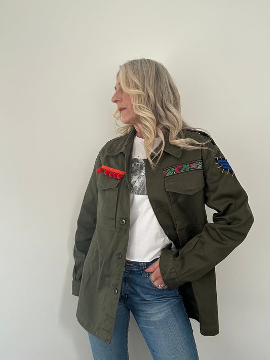 REWORKED BIG STAR MILITARY ARMY JACKET M/L