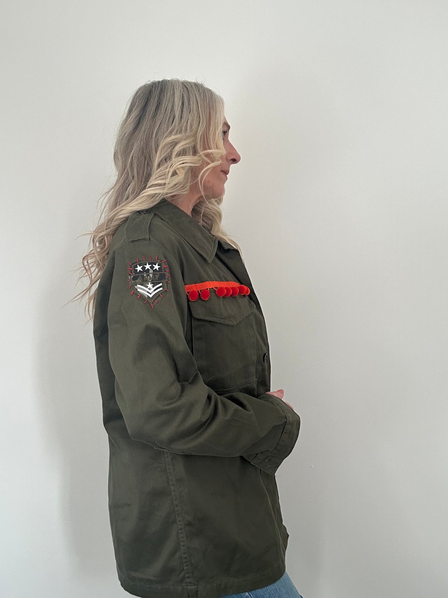 REWORKED BIG STAR MILITARY ARMY JACKET M/L