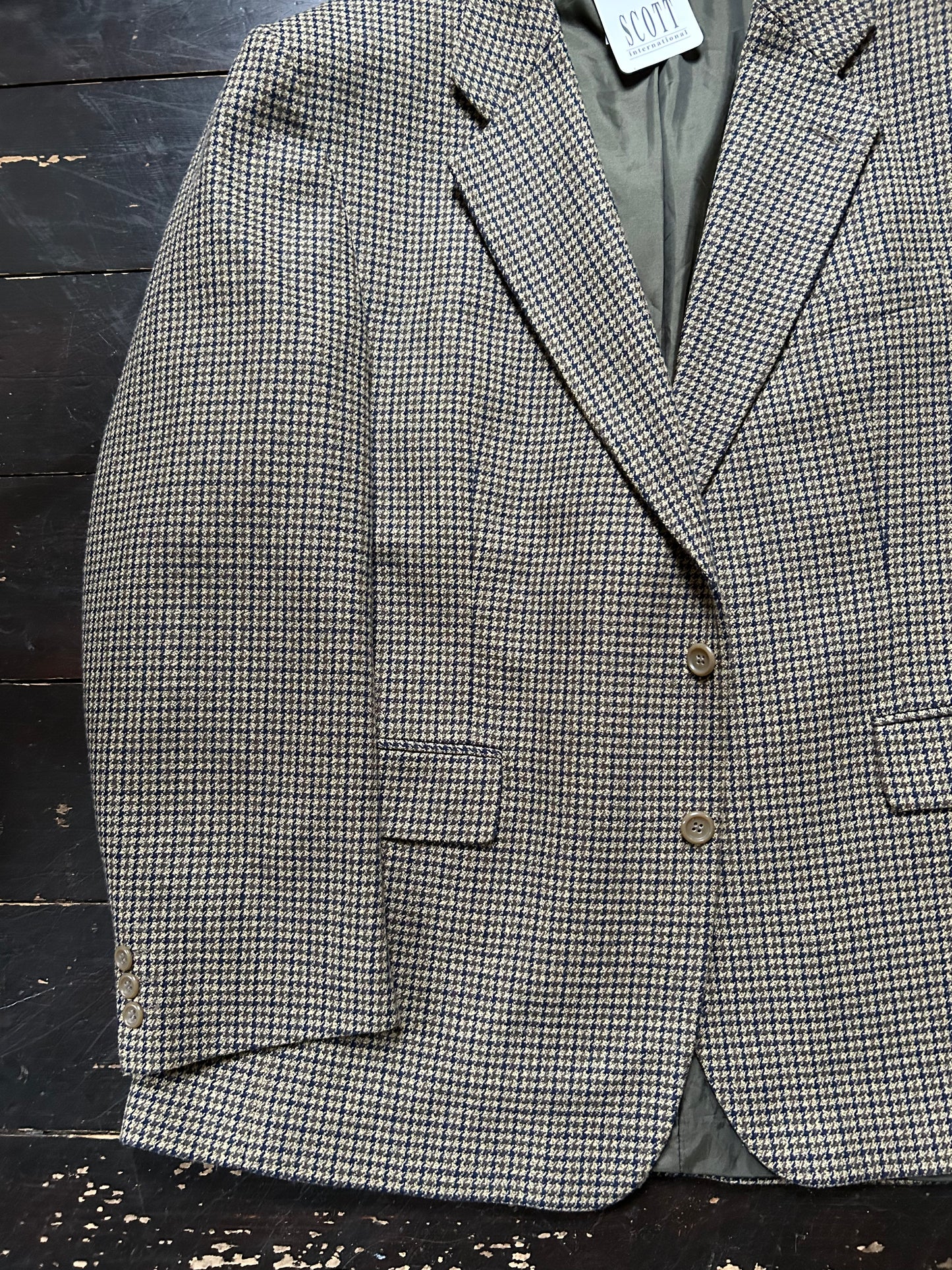 Men’s Dogtooth Vintage Blazer