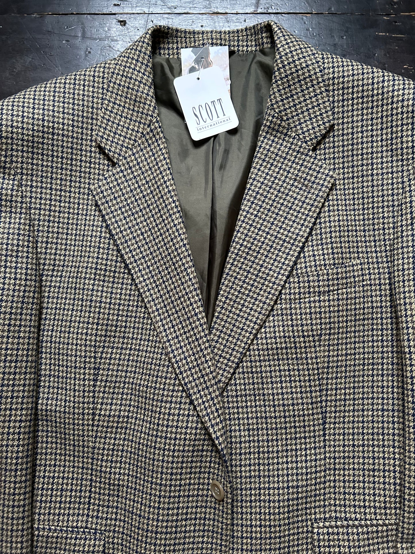 Men’s Dogtooth Vintage Blazer