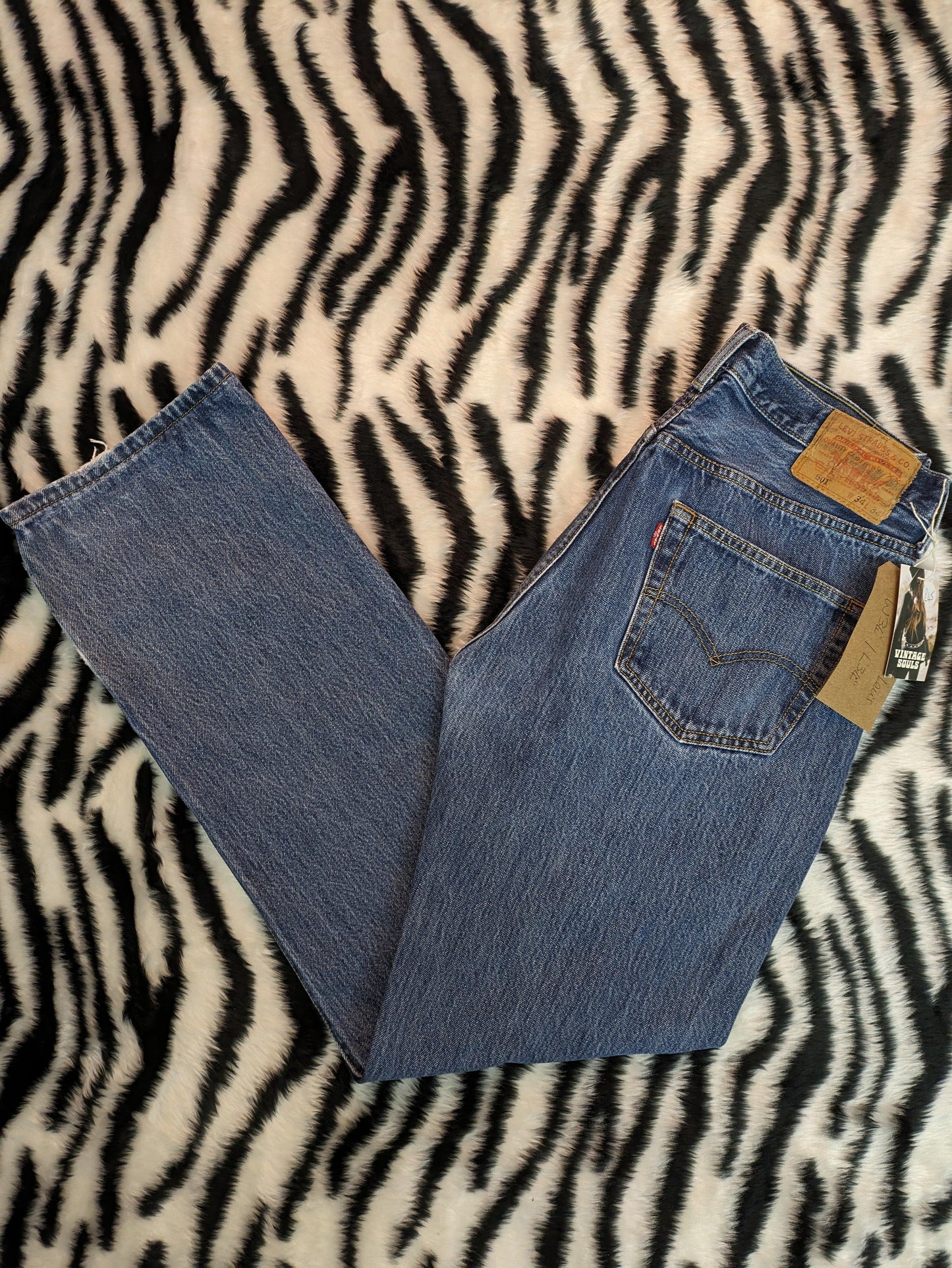 LEVI STRAUSS 501's JEANS W34/L34