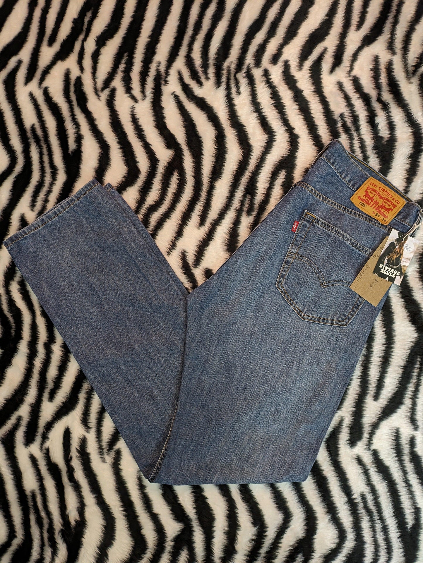 LEVI STRAUSS 505's JEANS W34/L34
