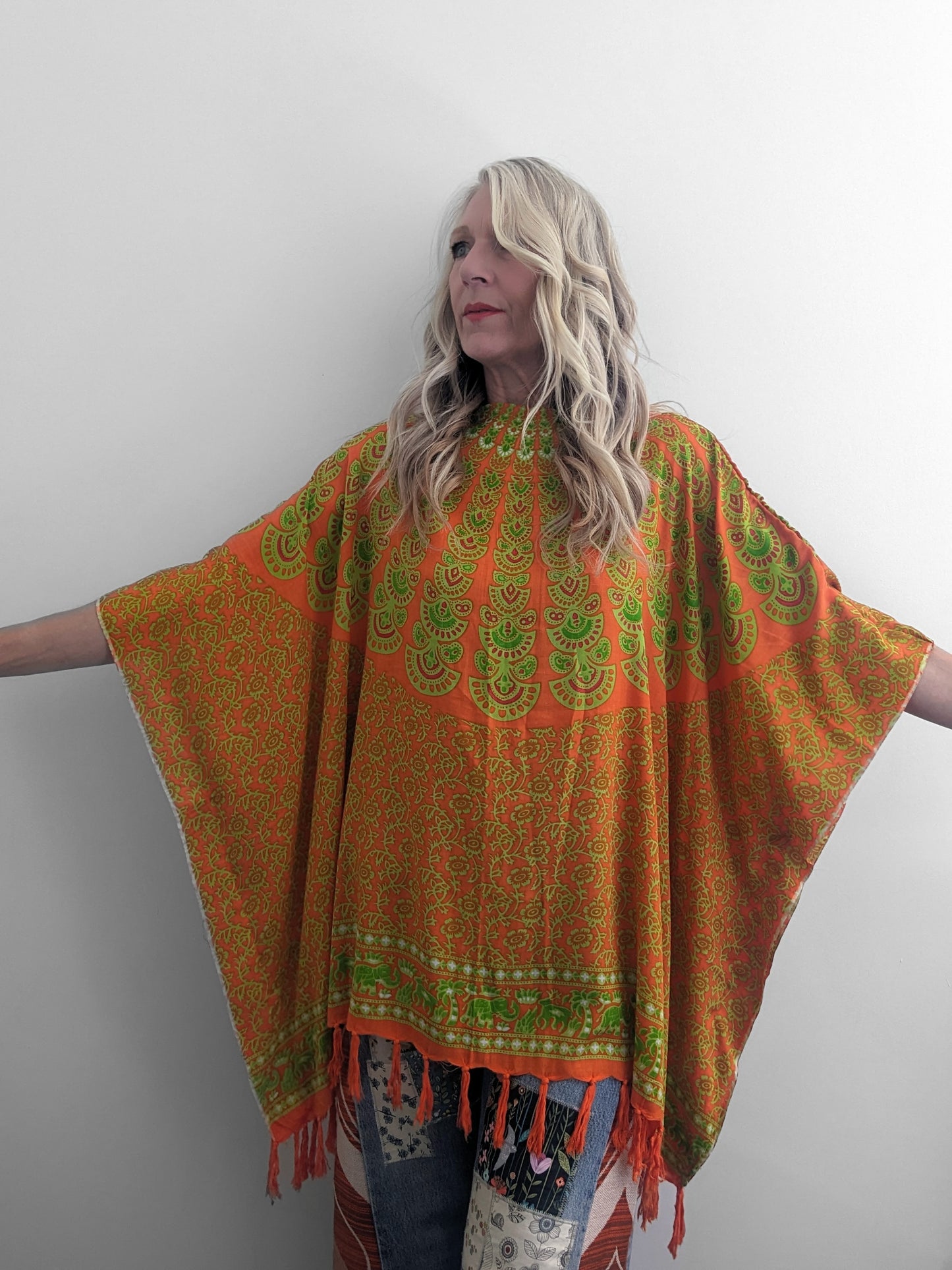 BALI LIME HAND PRINTED KAFTAN