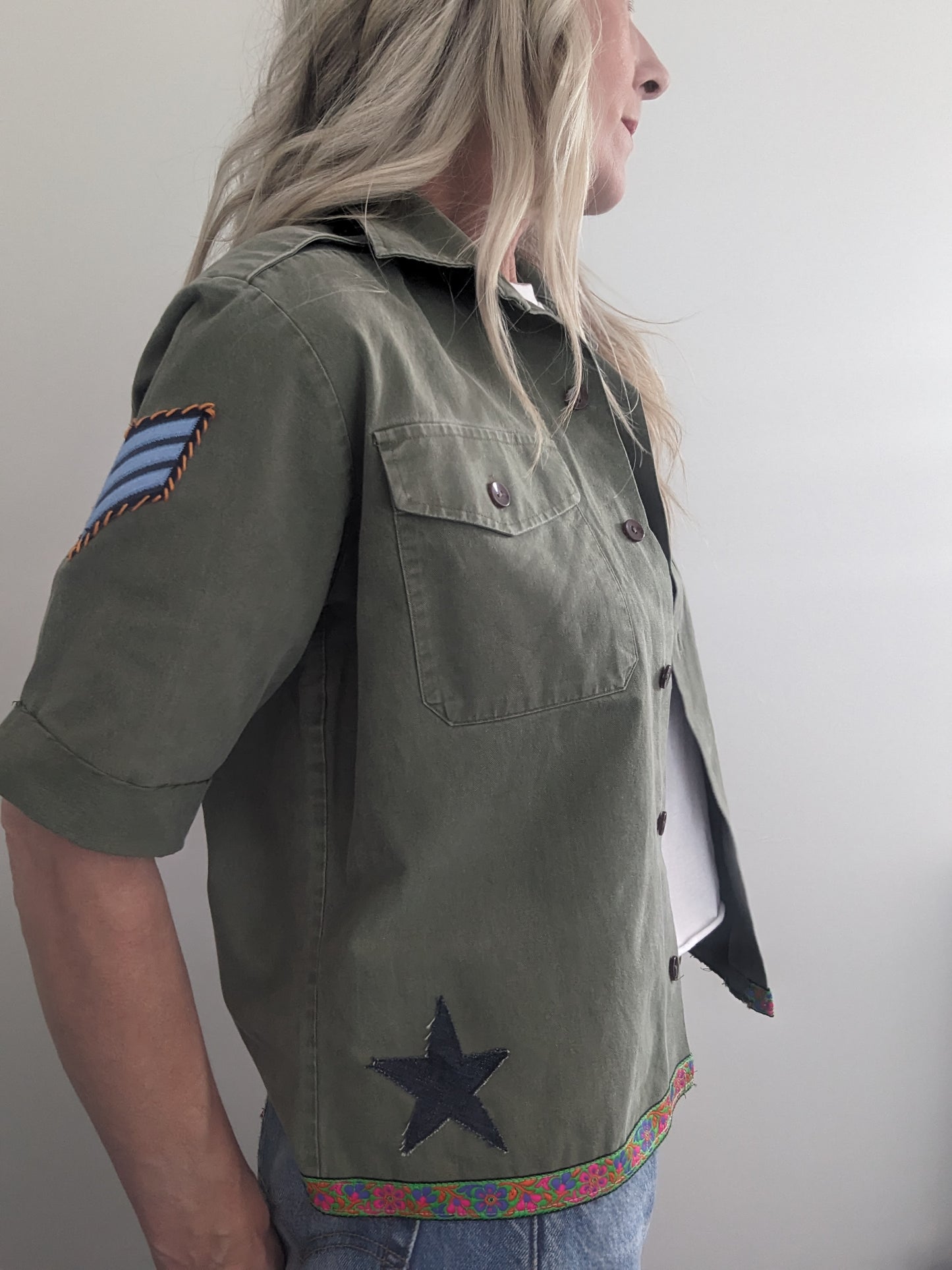 Denim Star Army Shirt M