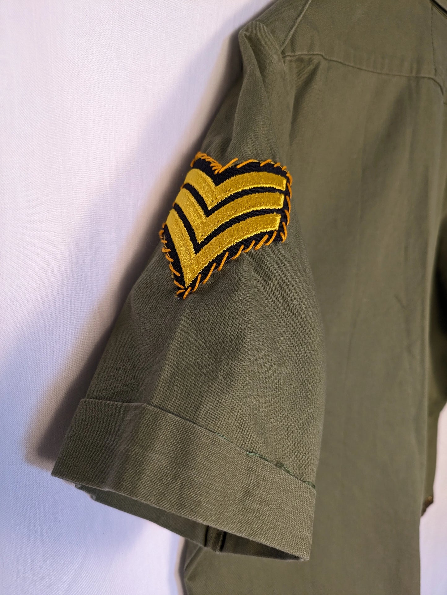 Metallic Bronze Star Army Shirt M