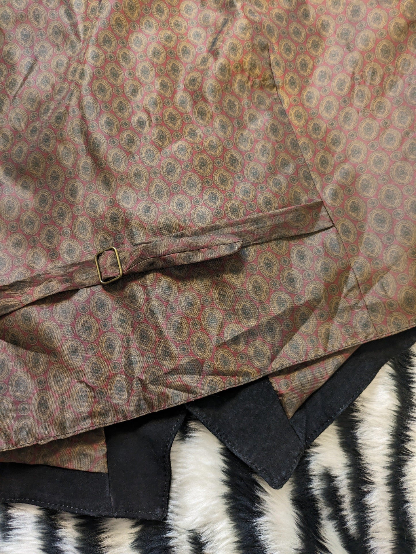 VINTAGE BLACK SUEDE LEATHER WAISTCOAT XL/2XL