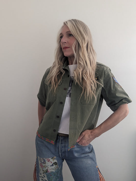 Denim Star Army Shirt M