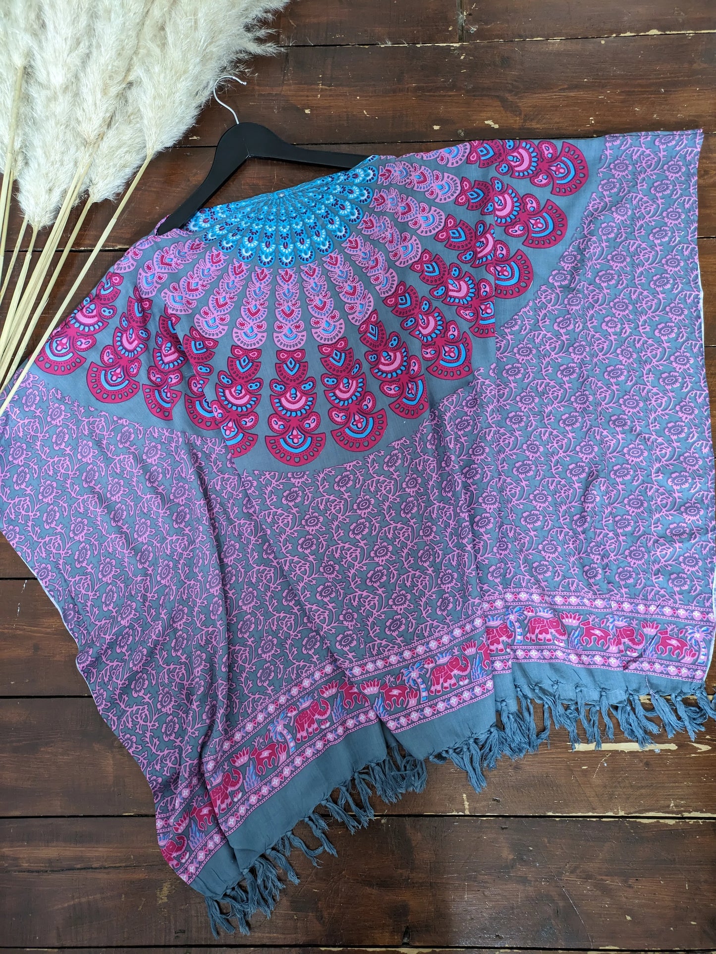 BALI PURPLE HAND PRINTED KAFTAN