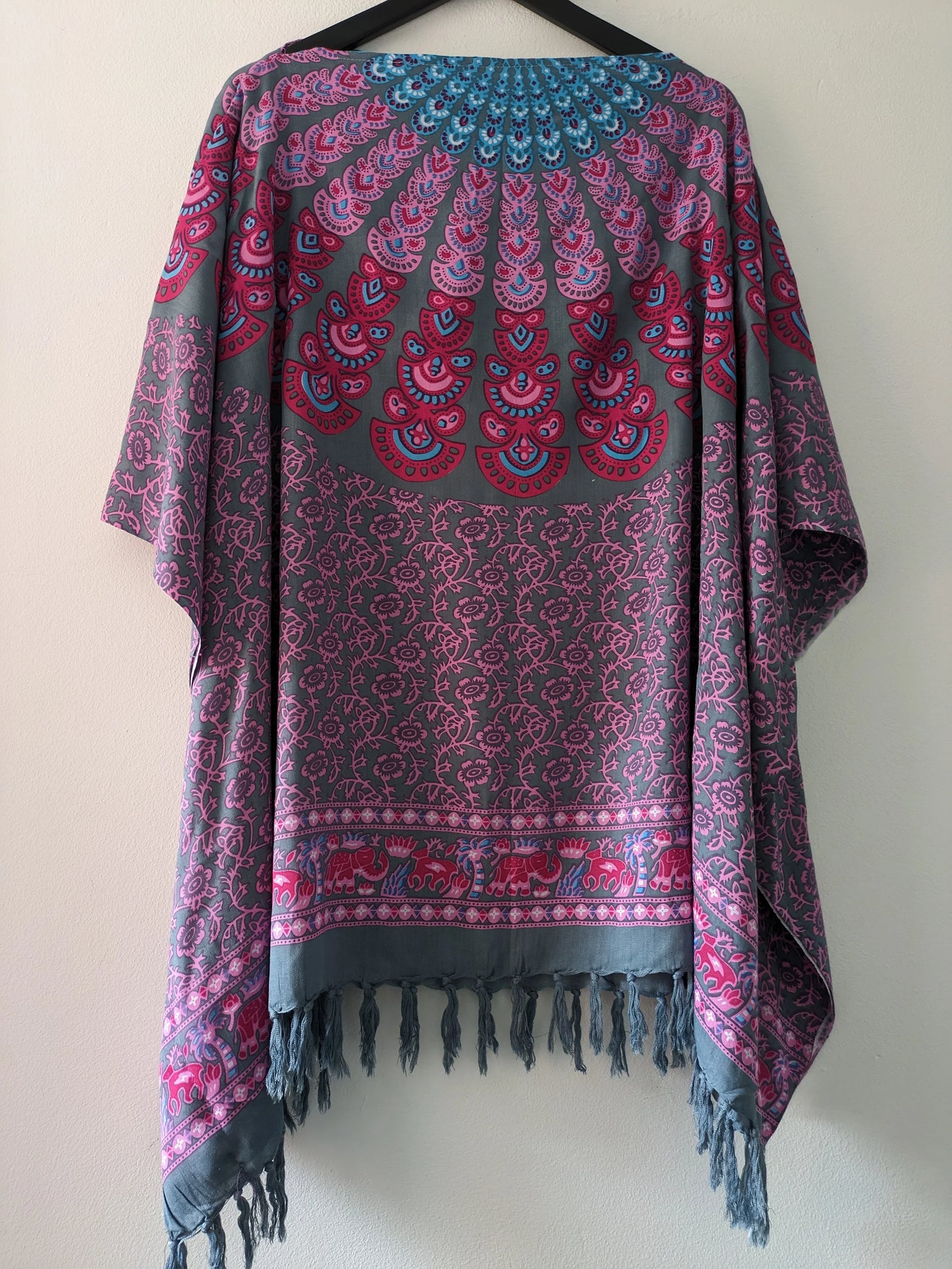 BALI PURPLE HAND PRINTED KAFTAN