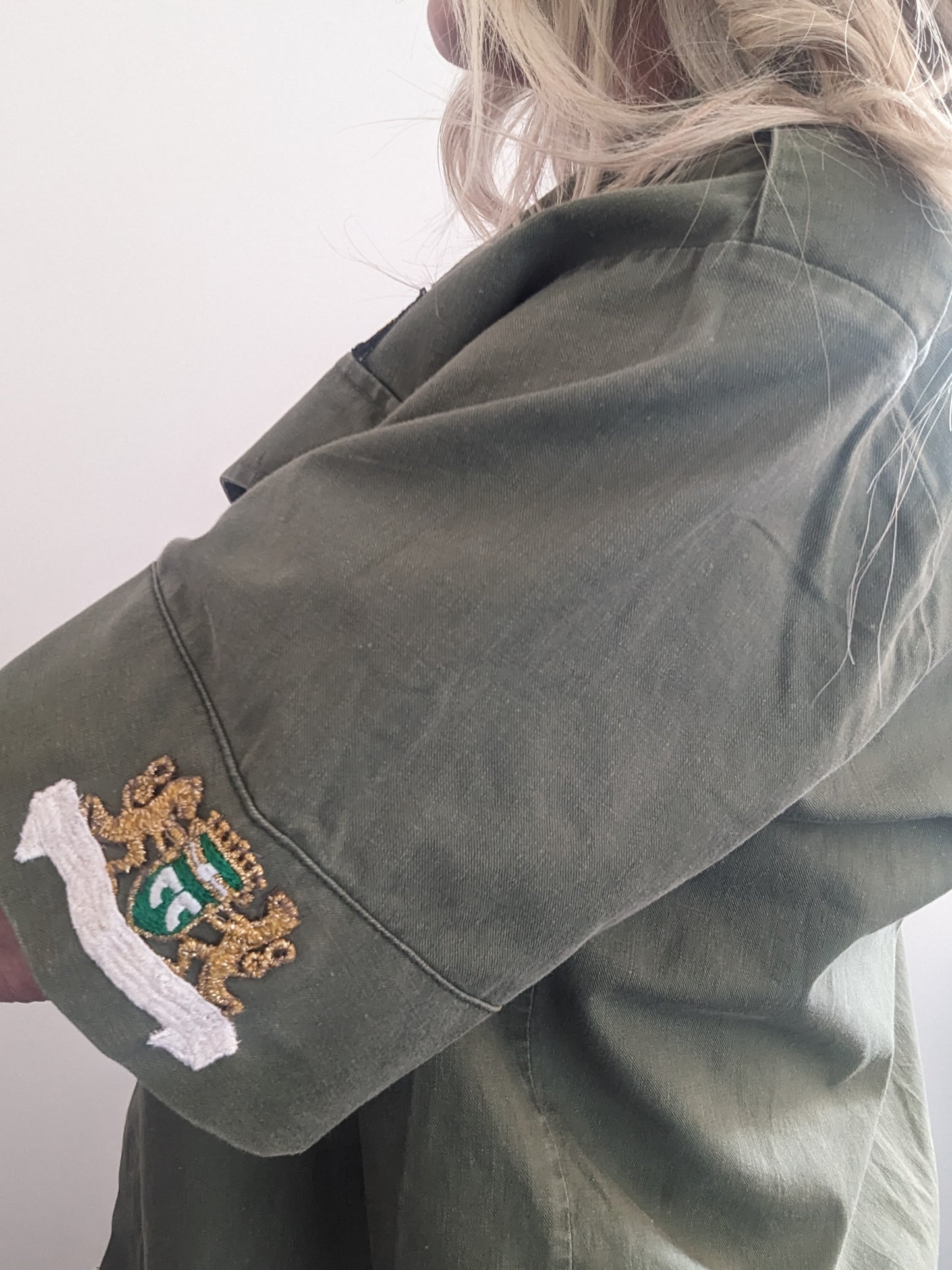 Jewel Tassel Army Shirt M