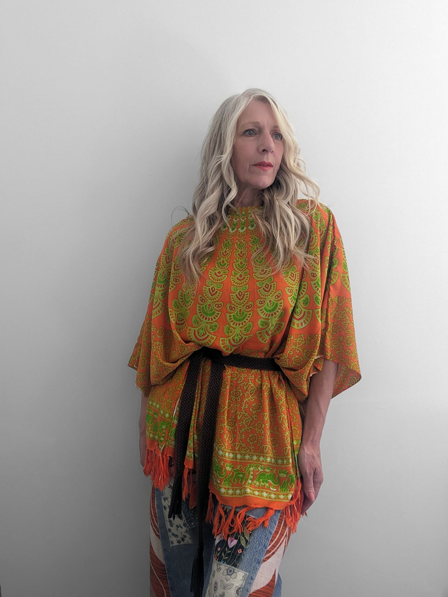 BALI LIME HAND PRINTED KAFTAN